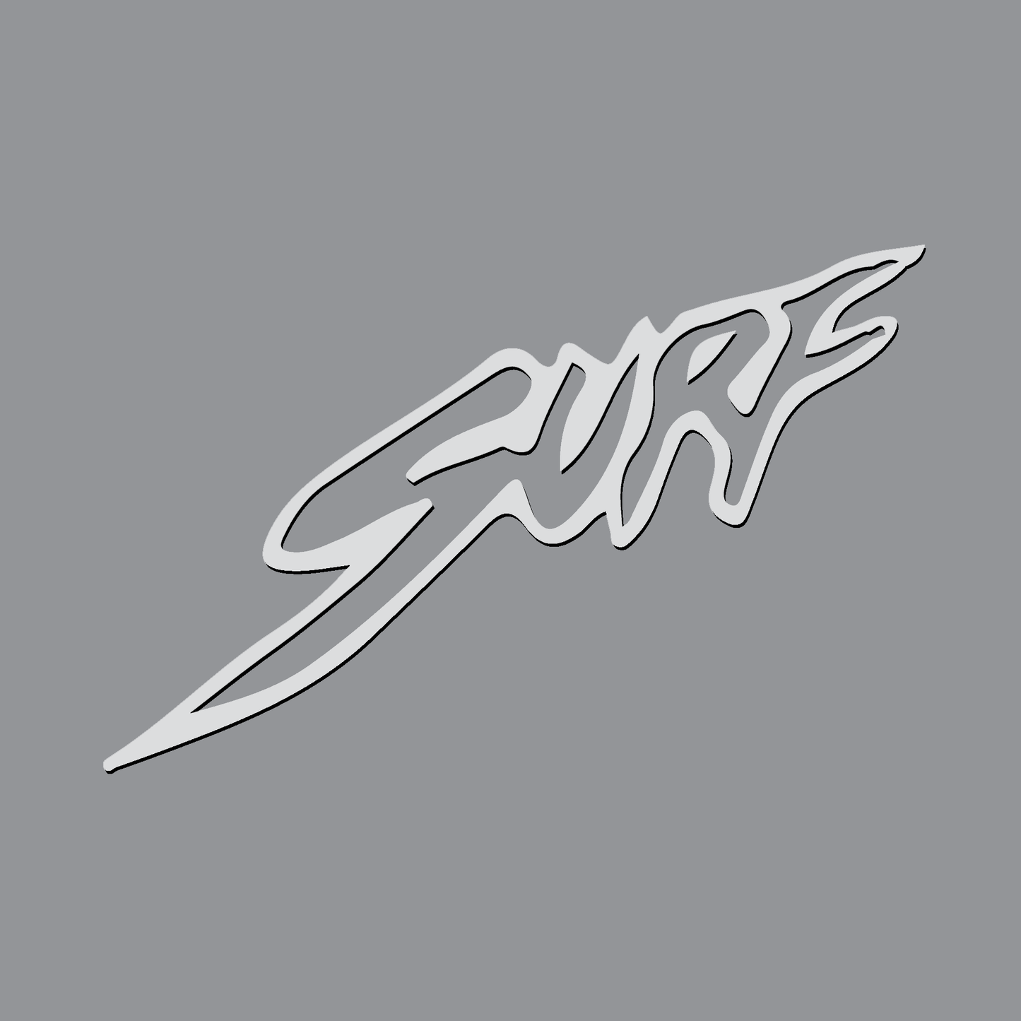 Surf Angled Logo Sticker 2 Pack