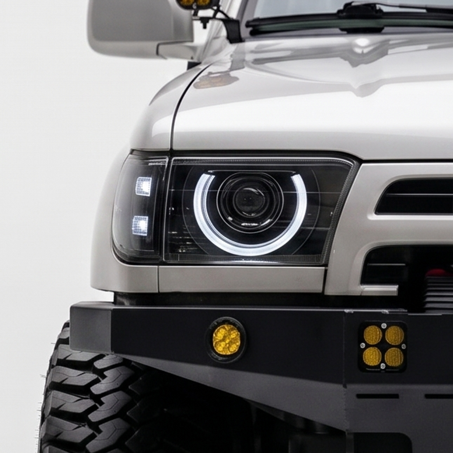 LED Halo Headlight and Corner Light Complete Set for Toyota Hilux Surf / 4Runner KZN185 / RZN185 / VZN185 | 3rd Gen 96-02