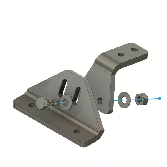 Roof Platform Rear Adjustable Bracket