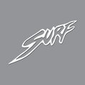 Surf Angled Logo Sticker 2 Pack